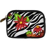 Floral Zebra Print Digital Camera Cases Front