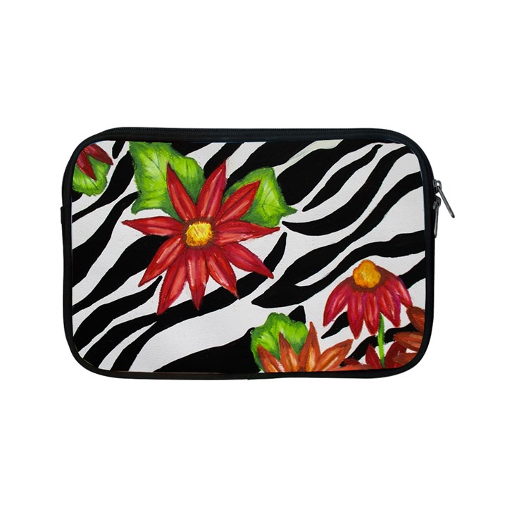 Floral Zebra Print Apple iPad Mini Zipper Cases