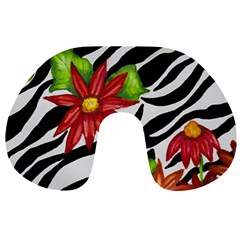 Floral Zebra Print Travel Neck Pillows