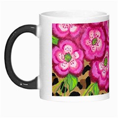 Floral Leopard Print Morph Mugs by dawnsiegler