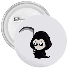 Cute Grim Reaper 3  Buttons by Valentinaart