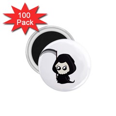 Cute Grim Reaper 1 75  Magnets (100 Pack)  by Valentinaart