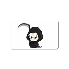 Cute Grim Reaper Magnet (name Card) by Valentinaart