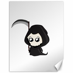 Cute Grim Reaper Canvas 12  X 16   by Valentinaart