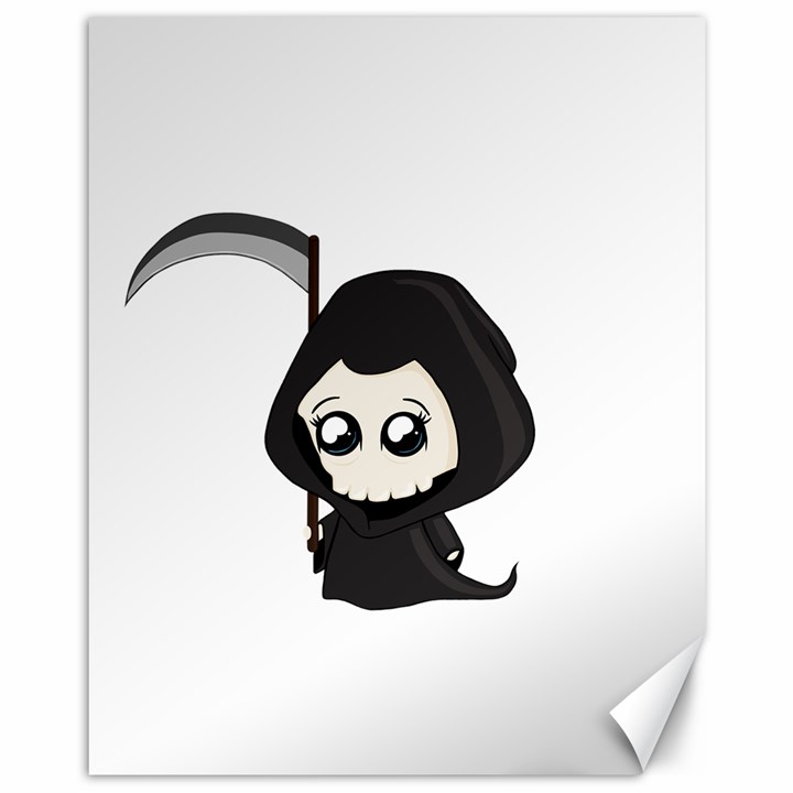 Cute Grim Reaper Canvas 11  x 14  