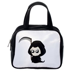 Cute Grim Reaper Classic Handbags (one Side) by Valentinaart