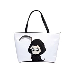 Cute Grim Reaper Shoulder Handbags by Valentinaart