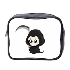 Cute Grim Reaper Mini Toiletries Bag 2-side by Valentinaart