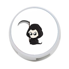 Cute Grim Reaper 4-port Usb Hub (two Sides)  by Valentinaart