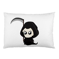 Cute Grim Reaper Pillow Case (two Sides) by Valentinaart