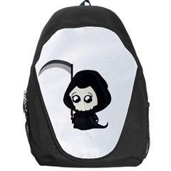 Cute Grim Reaper Backpack Bag by Valentinaart