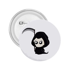 Cute Grim Reaper 2 25  Buttons by Valentinaart