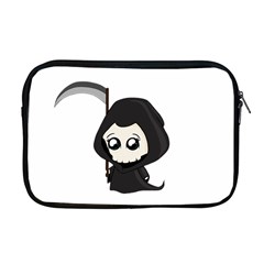 Cute Grim Reaper Apple Macbook Pro 17  Zipper Case by Valentinaart