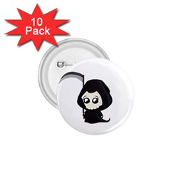 Cute Grim Reaper 1 75  Buttons (10 Pack) by Valentinaart