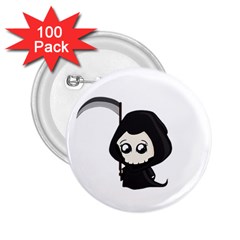 Cute Grim Reaper 2 25  Buttons (100 Pack)  by Valentinaart