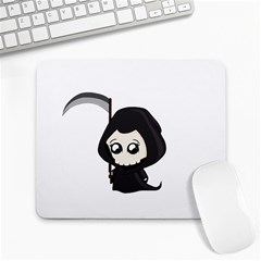 Cute Grim Reaper Large Mousepads by Valentinaart