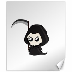 Cute Grim Reaper Canvas 8  X 10  by Valentinaart