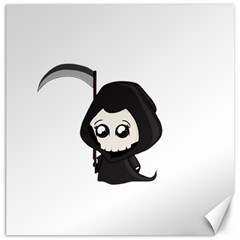 Cute Grim Reaper Canvas 12  X 12   by Valentinaart