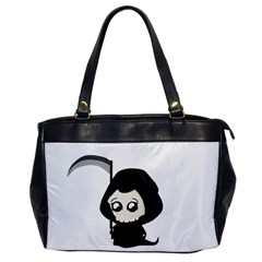 Cute Grim Reaper Office Handbags by Valentinaart