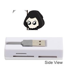 Cute Grim Reaper Memory Card Reader (stick)  by Valentinaart