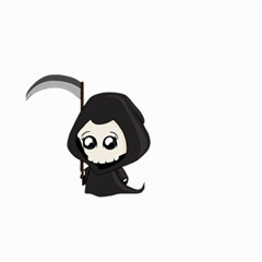 Cute Grim Reaper Small Garden Flag (two Sides) by Valentinaart