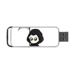 Cute Grim Reaper Portable Usb Flash (two Sides) by Valentinaart