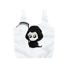 Cute Grim Reaper Full Print Recycle Bags (s)  by Valentinaart