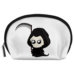 Cute Grim Reaper Accessory Pouches (large)  by Valentinaart