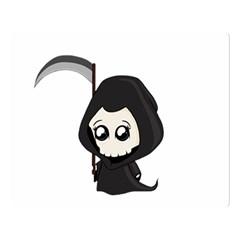 Cute Grim Reaper Double Sided Flano Blanket (large)  by Valentinaart