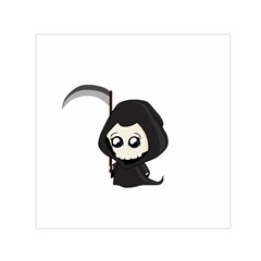 Cute Grim Reaper Small Satin Scarf (square) by Valentinaart