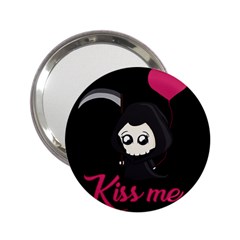 Cute Grim Reaper 2 25  Handbag Mirrors by Valentinaart