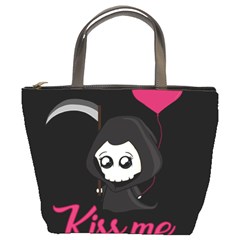 Cute Grim Reaper Bucket Bags by Valentinaart