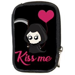 Cute Grim Reaper Compact Camera Cases by Valentinaart