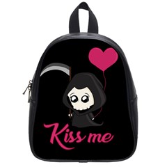 Cute Grim Reaper School Bag (small) by Valentinaart