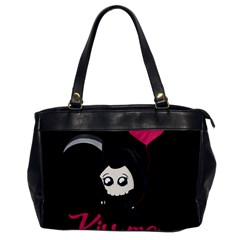 Cute Grim Reaper Office Handbags by Valentinaart