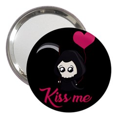 Cute Grim Reaper 3  Handbag Mirrors by Valentinaart