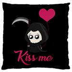 Cute Grim Reaper Large Flano Cushion Case (One Side) Front