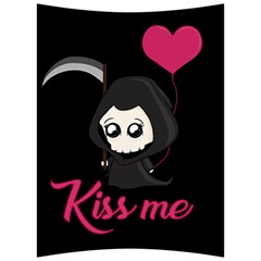 Cute Grim Reaper Back Support Cushion by Valentinaart