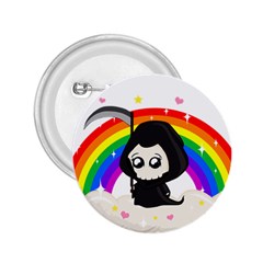 Cute Grim Reaper 2 25  Buttons by Valentinaart