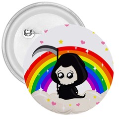 Cute Grim Reaper 3  Buttons by Valentinaart