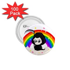 Cute Grim Reaper 1 75  Buttons (100 Pack)  by Valentinaart