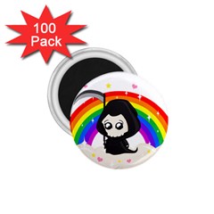 Cute Grim Reaper 1 75  Magnets (100 Pack)  by Valentinaart