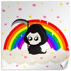 Cute Grim Reaper Canvas 20  X 20   by Valentinaart