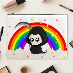 Cute Grim Reaper Cosmetic Bag (xl) by Valentinaart