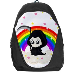 Cute Grim Reaper Backpack Bag by Valentinaart