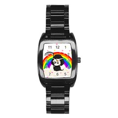 Cute Grim Reaper Stainless Steel Barrel Watch by Valentinaart