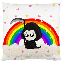 Cute Grim Reaper Standard Flano Cushion Case (one Side) by Valentinaart