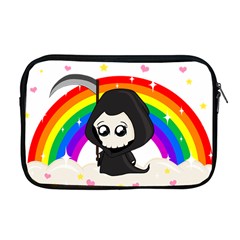 Cute Grim Reaper Apple Macbook Pro 17  Zipper Case by Valentinaart