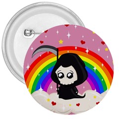 Cute Grim Reaper 3  Buttons by Valentinaart