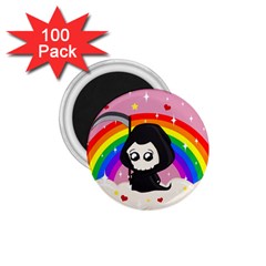 Cute Grim Reaper 1 75  Magnets (100 Pack)  by Valentinaart